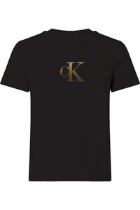 CK Jeans Camiseta dise&ntilde;o cristales brillantes