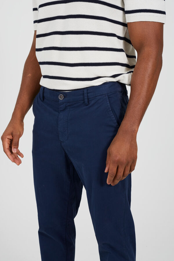 Brave Soul Pantalón chino con 3 bolsillos azul