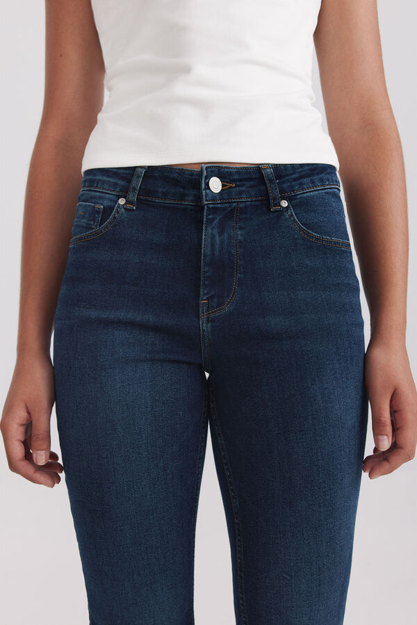Springfield Jeans bootcut flare tiro bajo azul