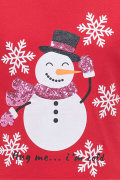 Only Girls T-shirt de Natal de manga curta para manga