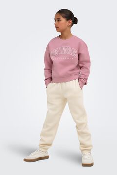 Only Girls Sweatshirt loose fit gola redonda