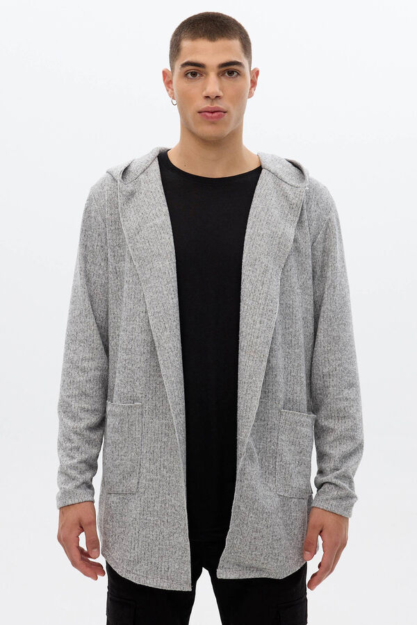 Springfield Open hooded jacket grey