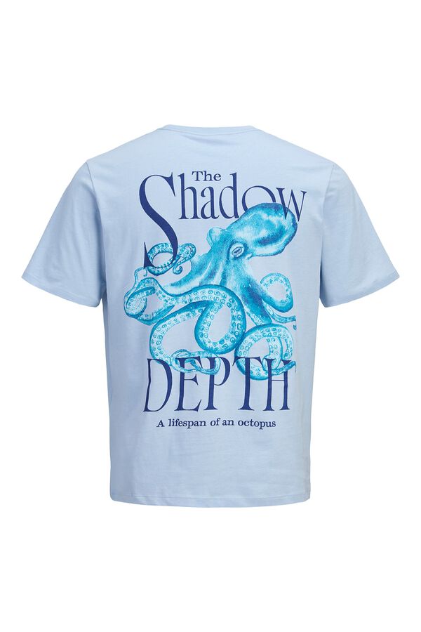 Jack & Jones Camiseta loose fit algod&oacute;n azul
