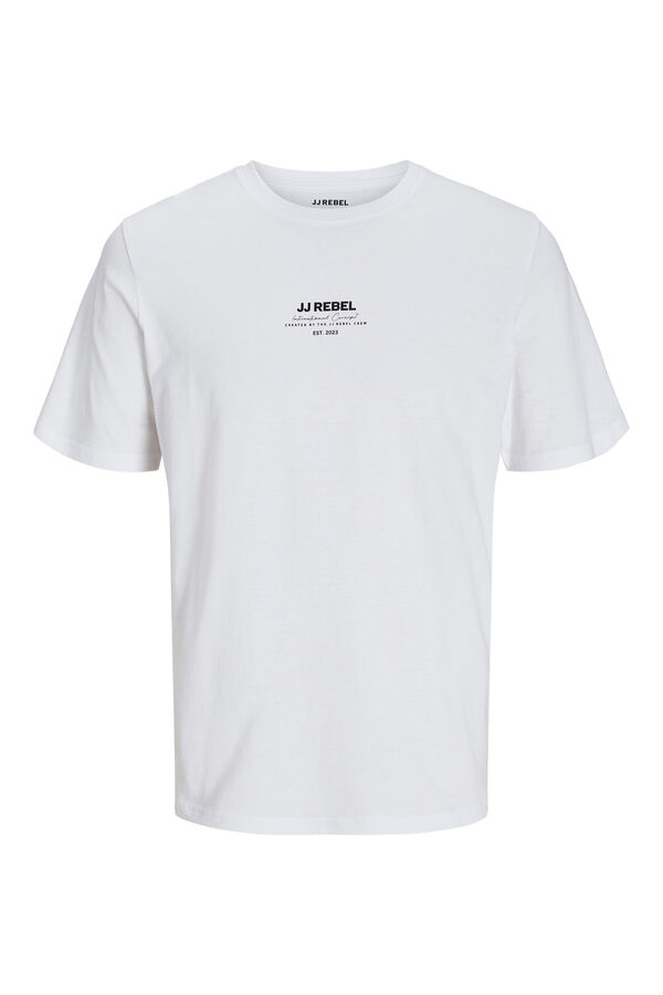 JJ REBEL Camiseta regular fit blanco
