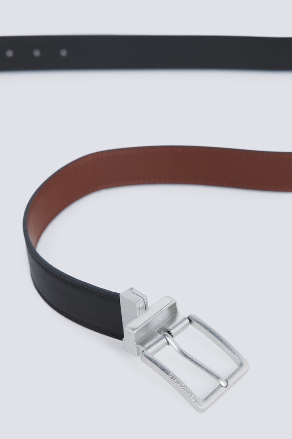 Springfield Reversible faux leather belt black