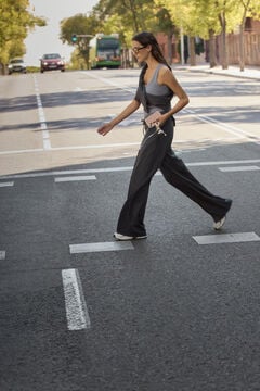 Springfield Soft sole wide leg sports trousers