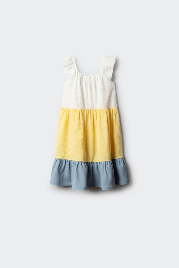 Springfield Kids Vestido de blocos menina estampado