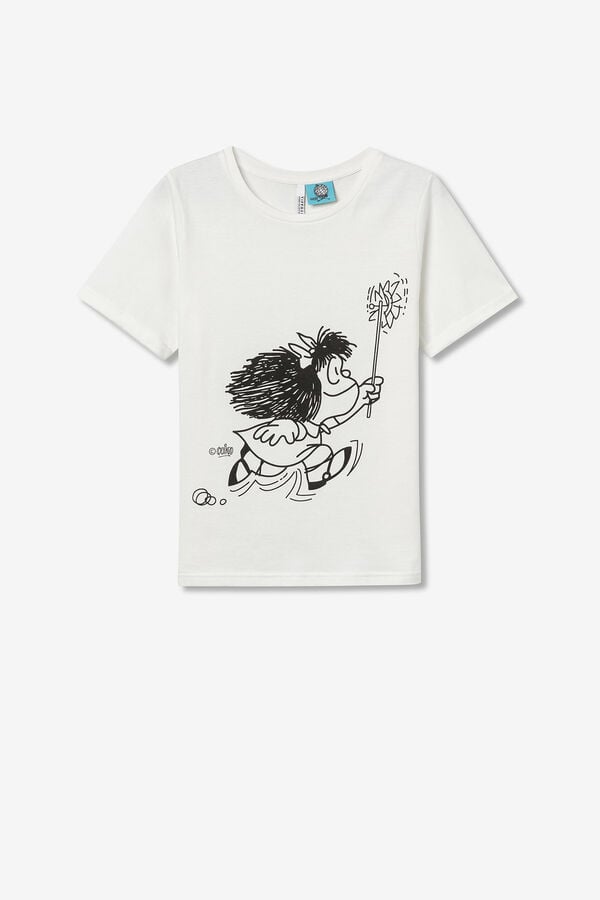 Springfield Camiseta Mafalda blanco