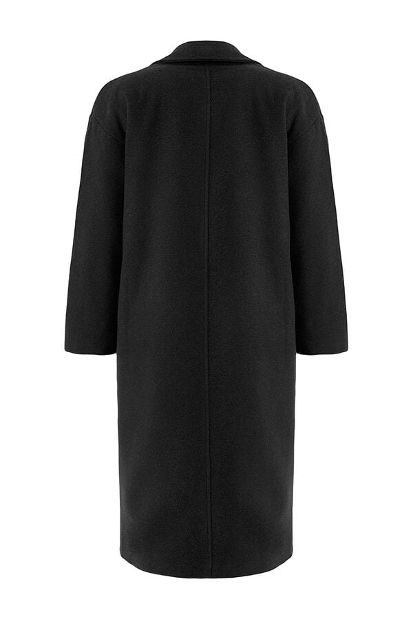 Trendyol Long oversized coat black