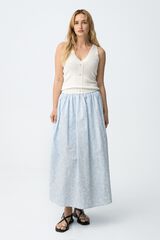 Tiffosi Falda bordada azul