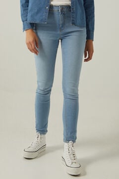 Springfield Jeans body shape lavage durable bleu acier