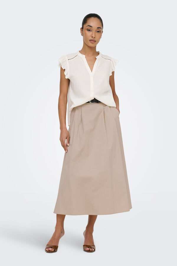 Only Sleeveless blouse blanc