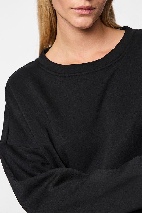 Pieces Sweatshirt básica preto