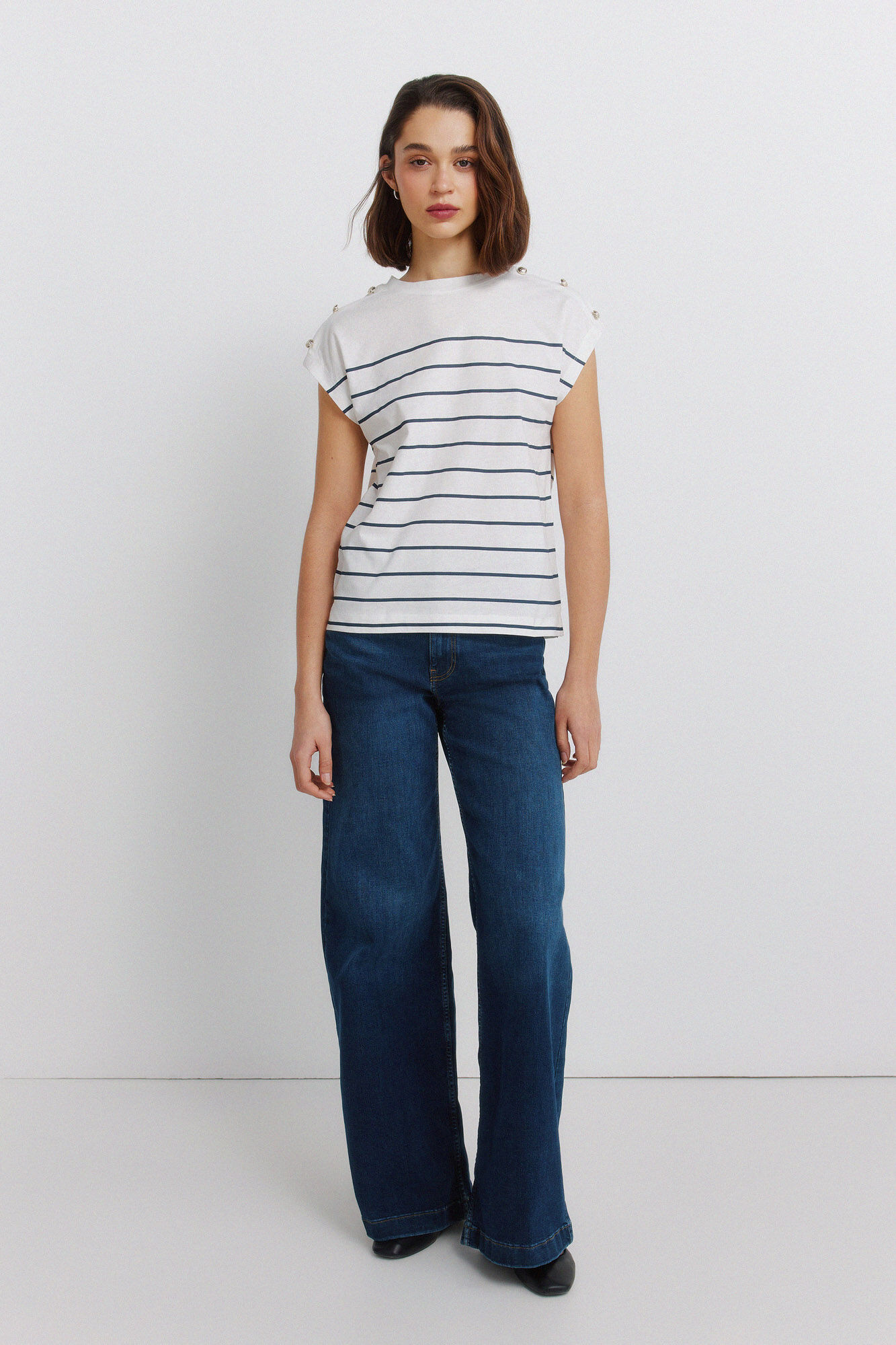 Springfield Short sleeve button T-shirt