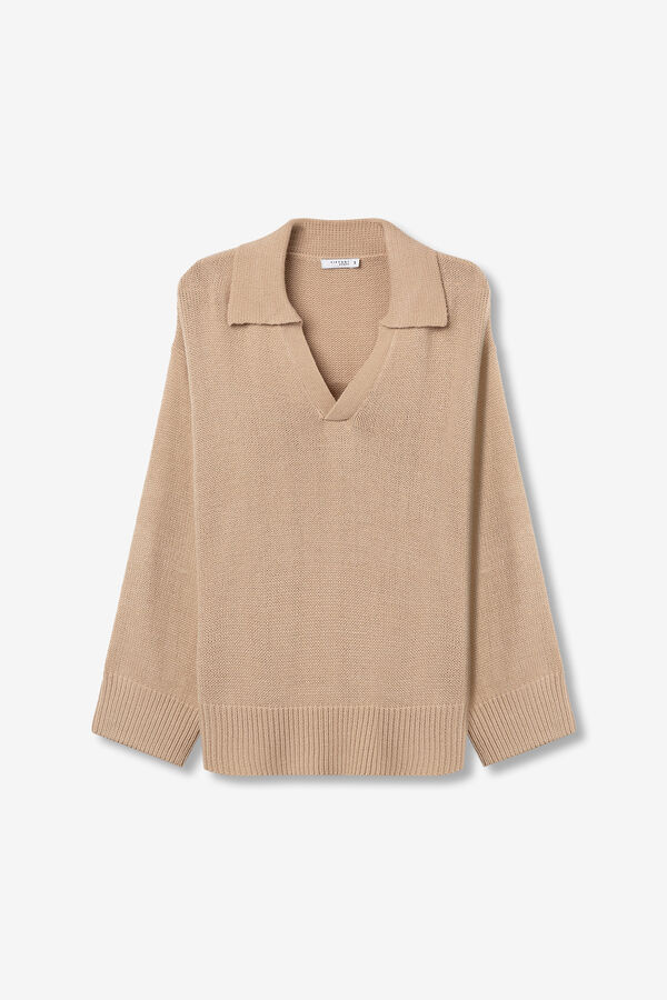 Tiffosi Jersey Relaxed con Cuello nude