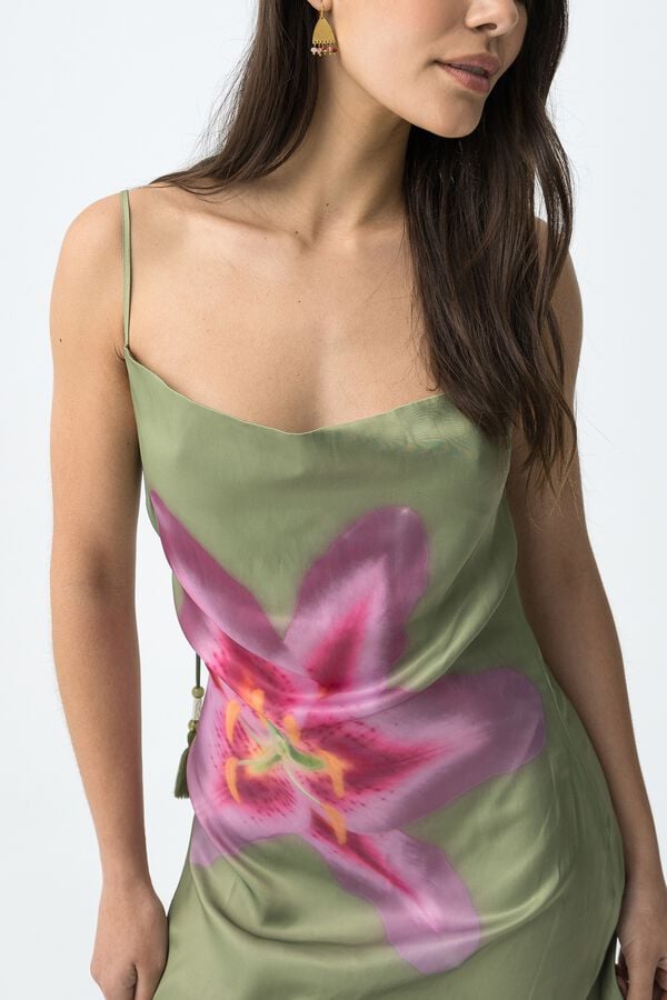 Tiffosi Printed dress green