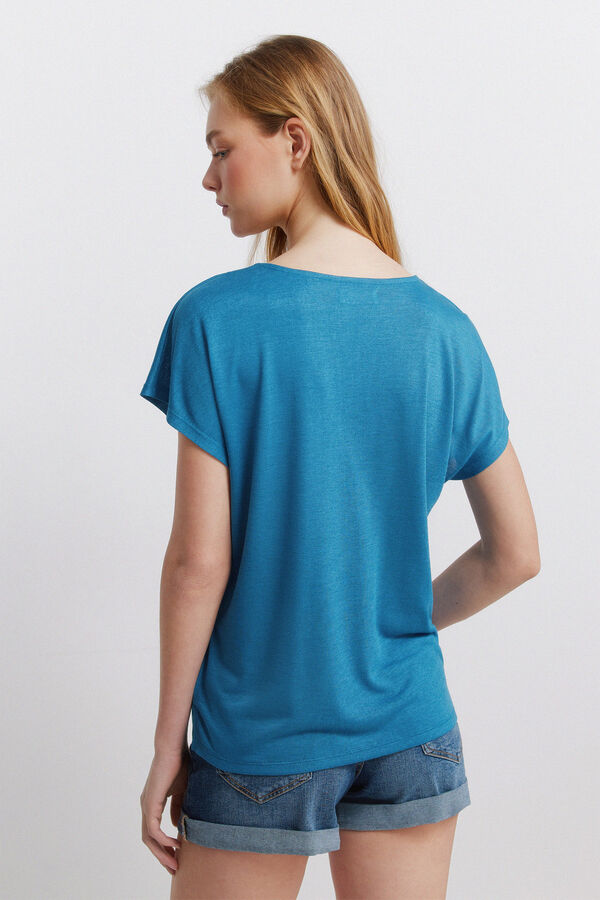Springfield Batwing sleeve T-shirt blue