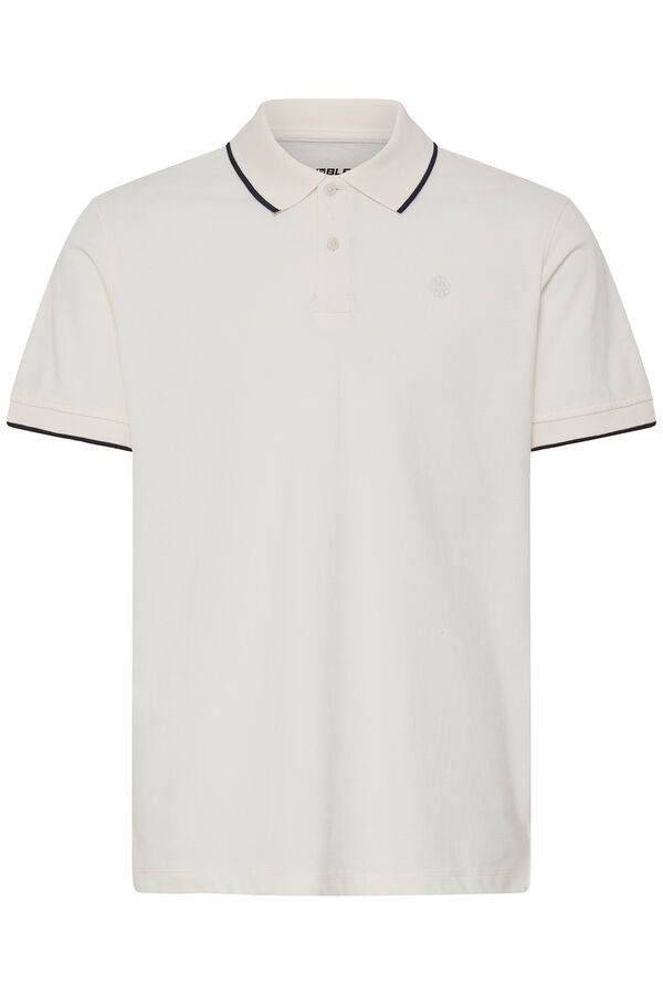 Blend Piqu&eacute; Polo Shirt white