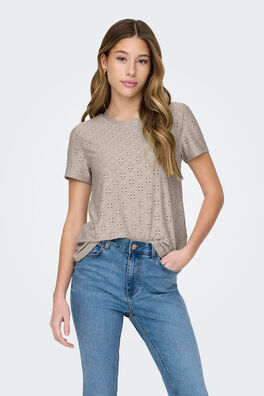 Camiseta de manga corta y cuello redondo