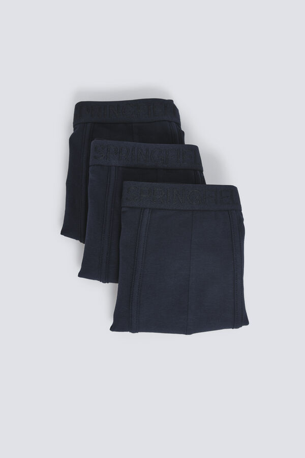 Springfield Pack 3 boxers b&aacute;sicos azul