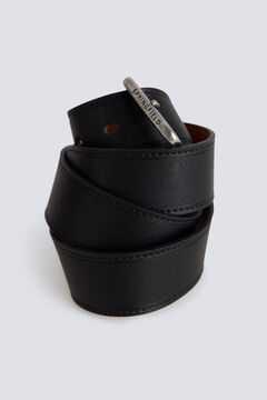 Springfield Faux leather topstitched belt