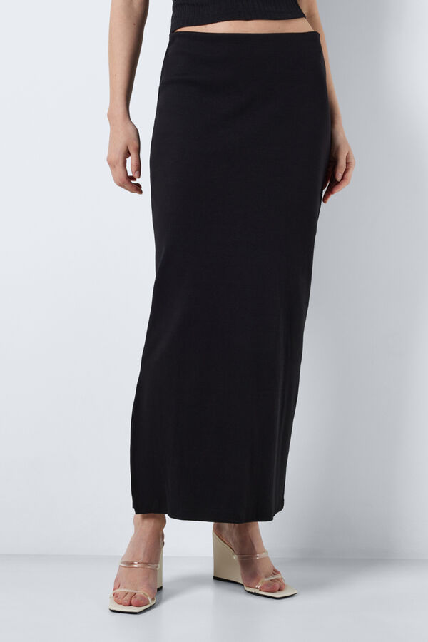 Springfield Long bodycon skirt black