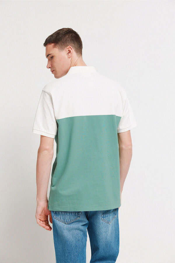 Springfield Piqu&eacute; regular fit polo shirt green