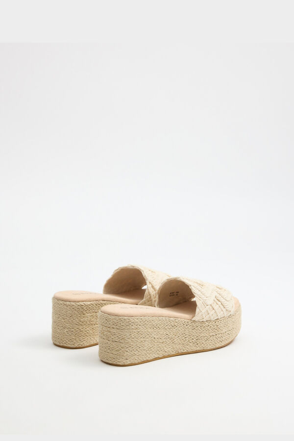 Inside Clog-style wedge sandals white