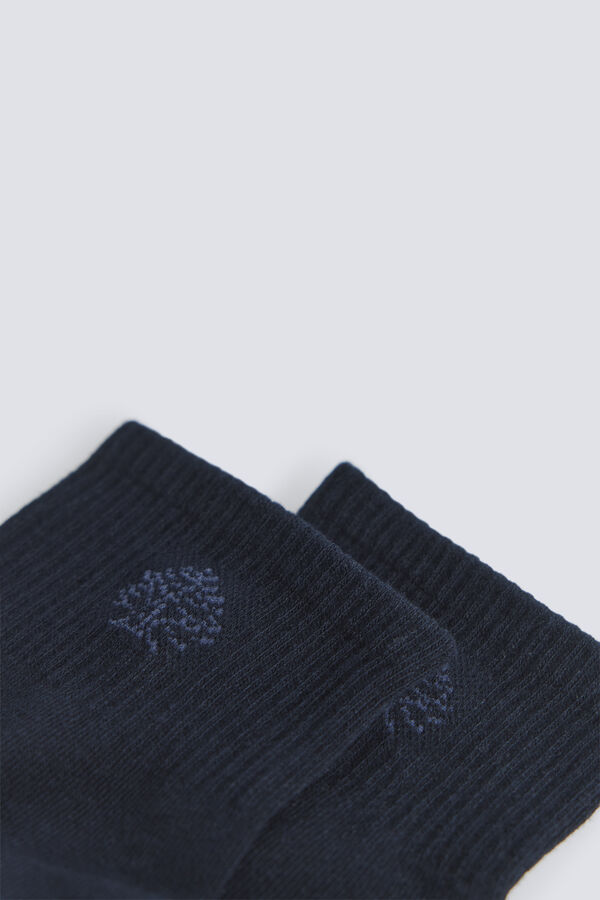 Springfield Ribbed ankle sock blue