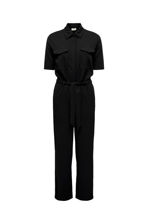 Springfield Short-sleeved jumpsuit black