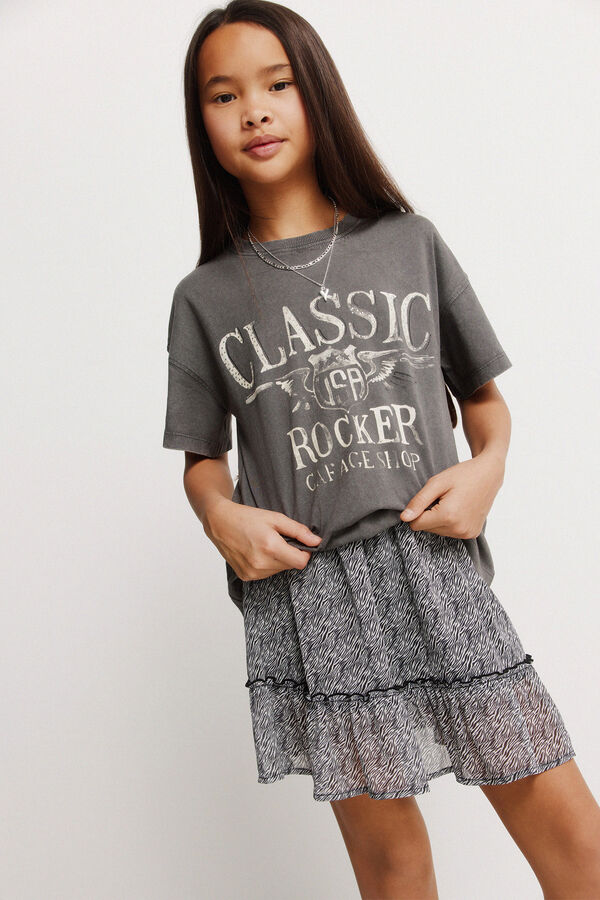 Springfield Kids Zebra suknja za devojčice Siva