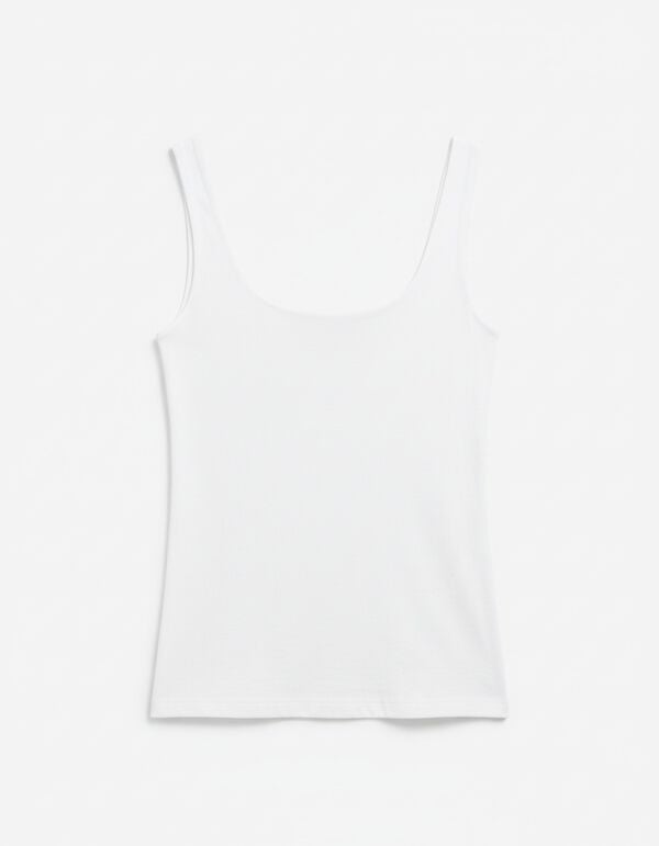 Springfield Double fabric vest top white