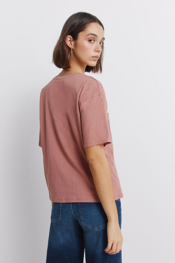 Springfield Tropical short-sleeved T-shirt pink