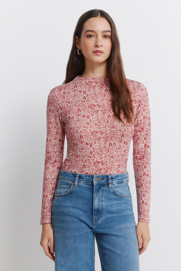 Springfield Camiseta cuello perkins beige