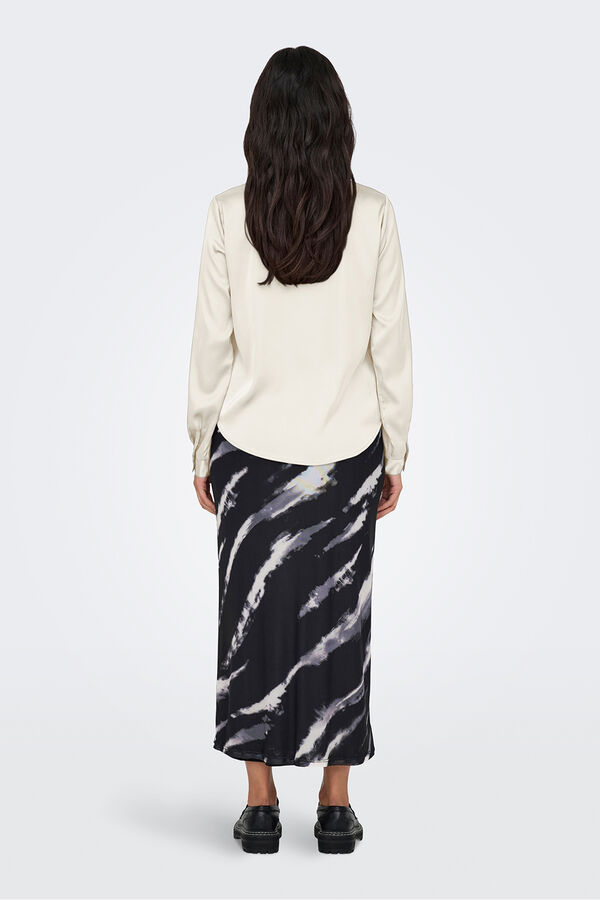 JDY Satin-Finish shirt beige