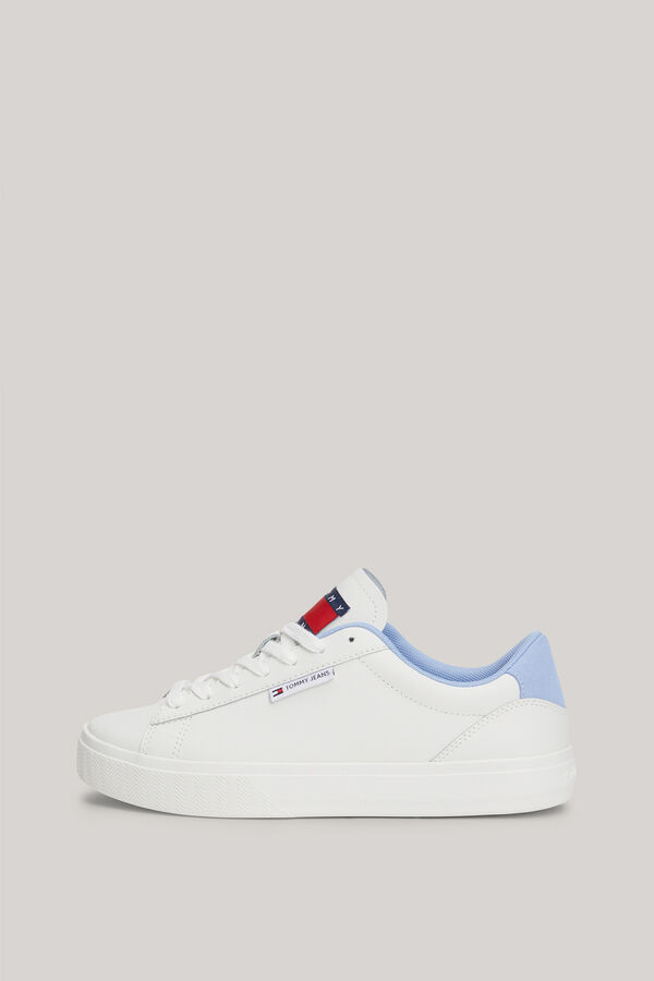 Springfield Tommy Jeans white leather sneaker white