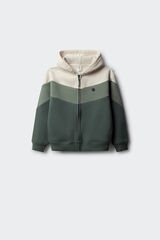 Springfield Kids Sweatshirt com capuz para menino verde