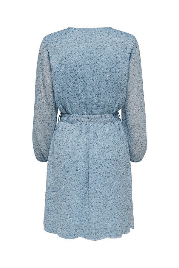 Springfield Kleid mit V-Ausschnitt azulado