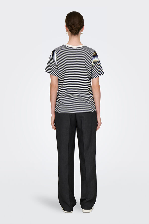 JDY T-shirt bordada branco