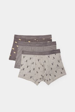 Springfield Pack 3 boxers motor gris oscuro