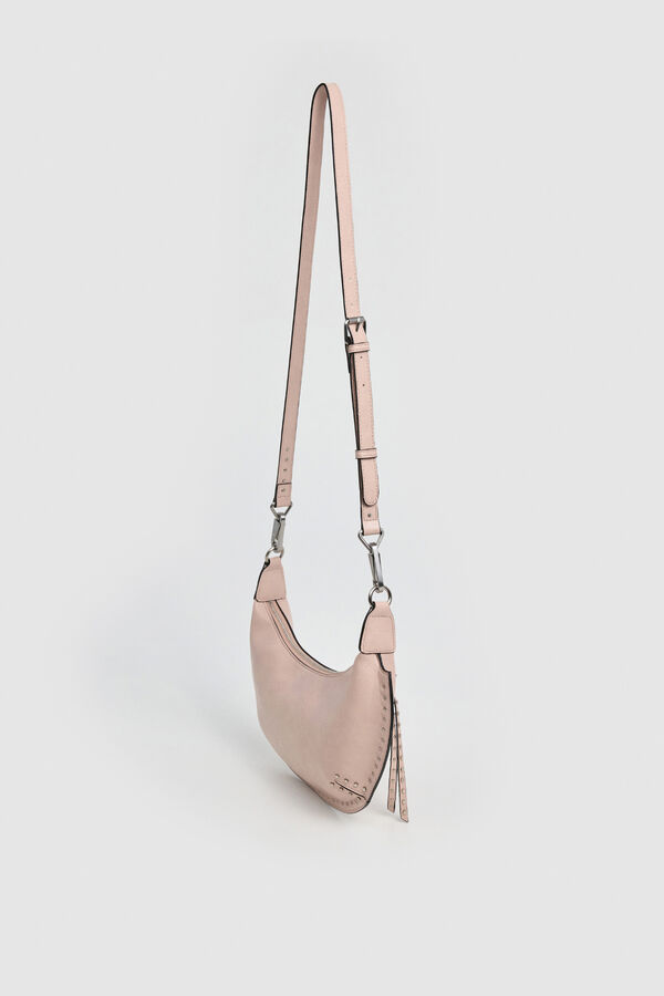 Pepe Jeans Half moon crossbody bag pink