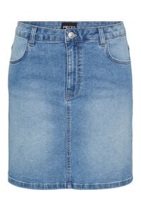 Pieces Kurzer Denim-Rock