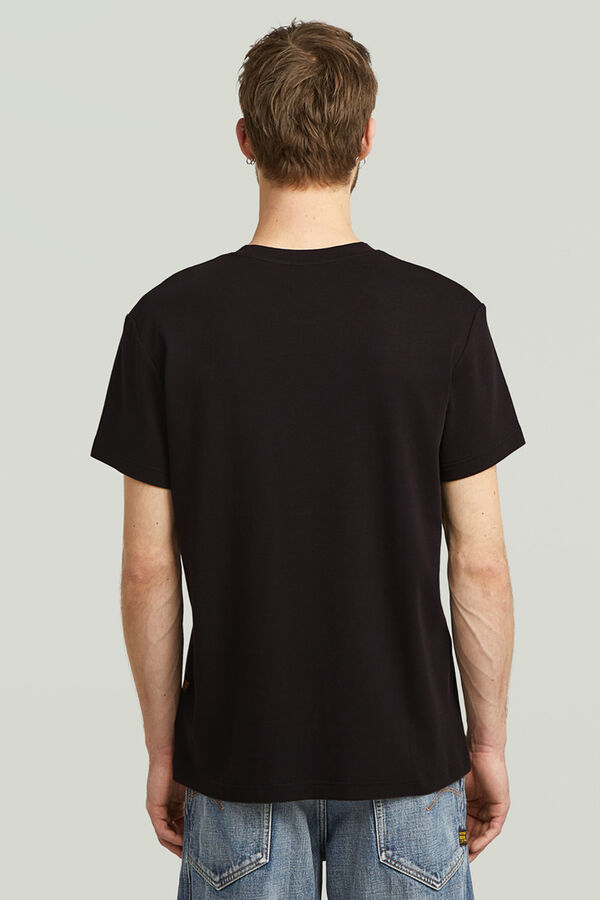 G-STAR Camiseta de manga corta y corte recto negro