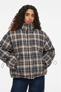 Noisy May Chaqueta puffer de cuadros