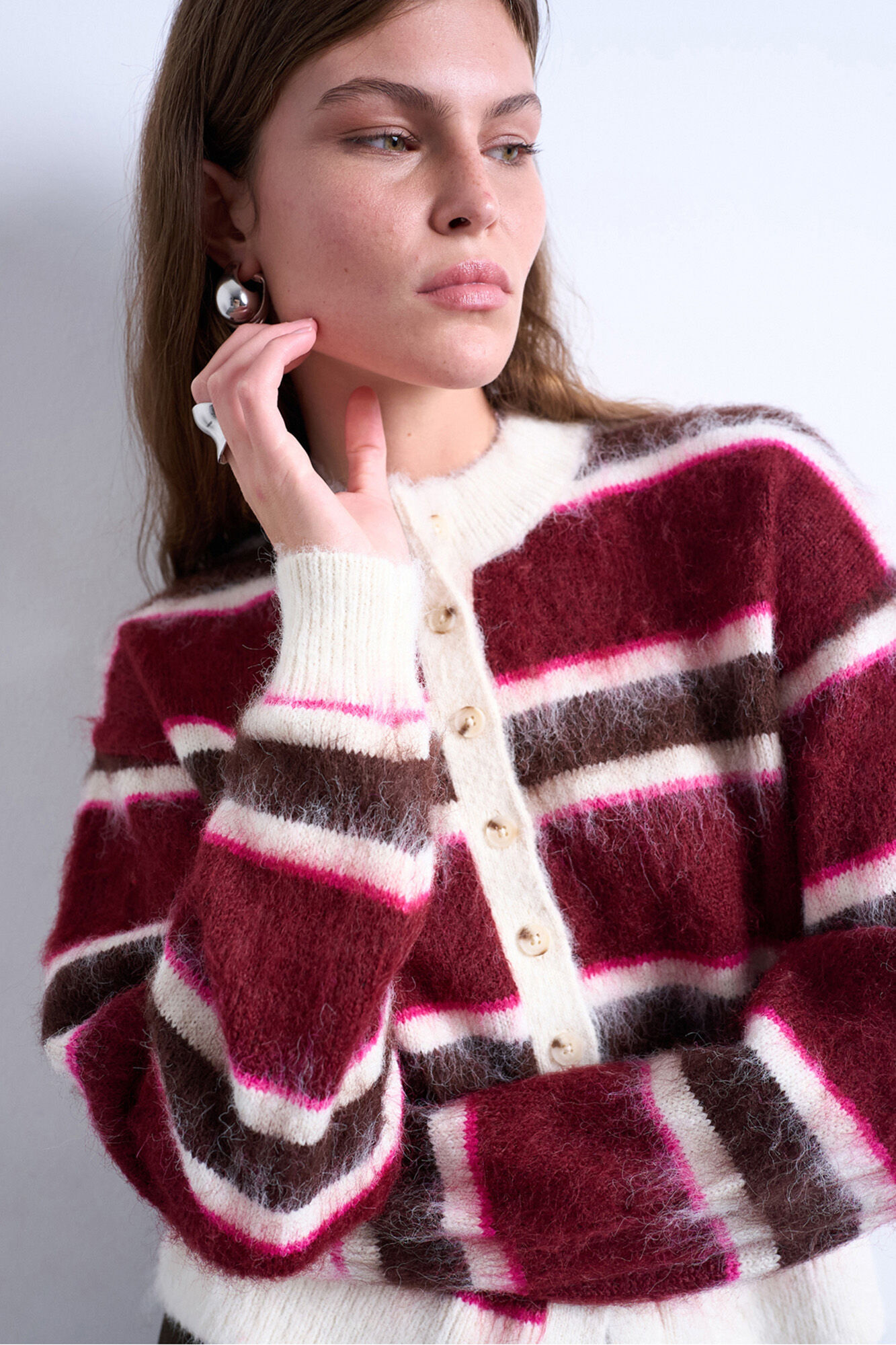 Topshop Casaco de malha de manga comprida