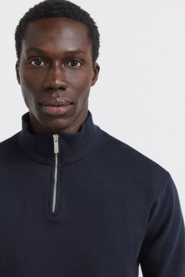 Springfield Basic zip- zip fastening blue