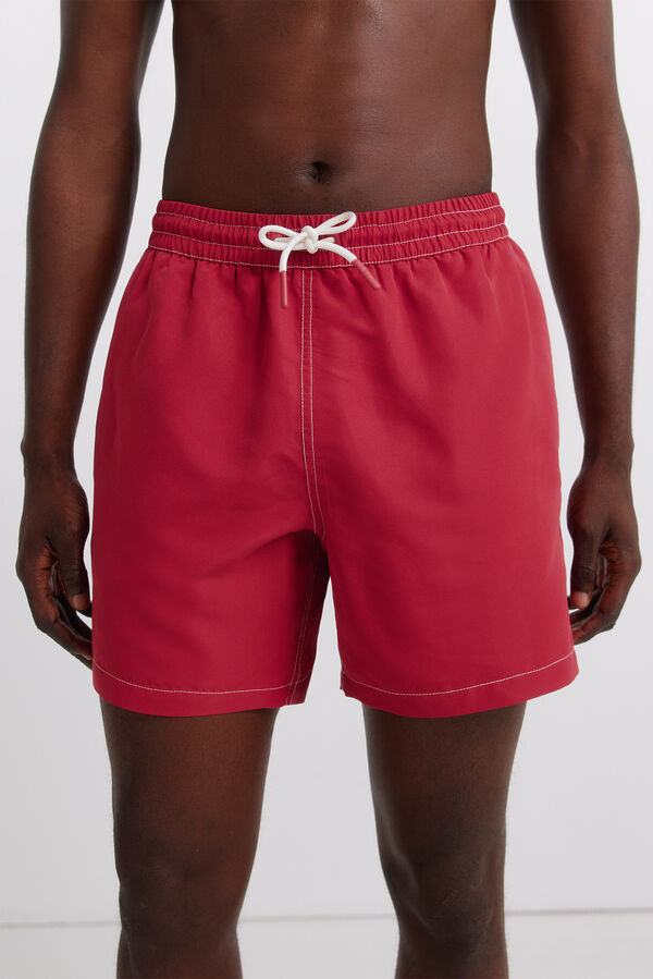 Springfield Plain contrast swimwear red