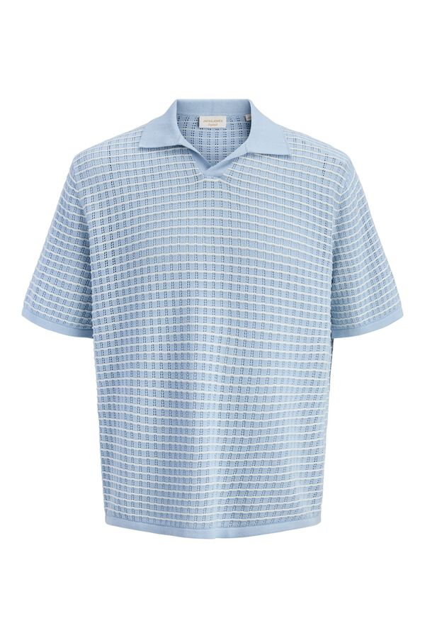 Jack & Jones Polo punto relaxed fit algod&oacute;n azul