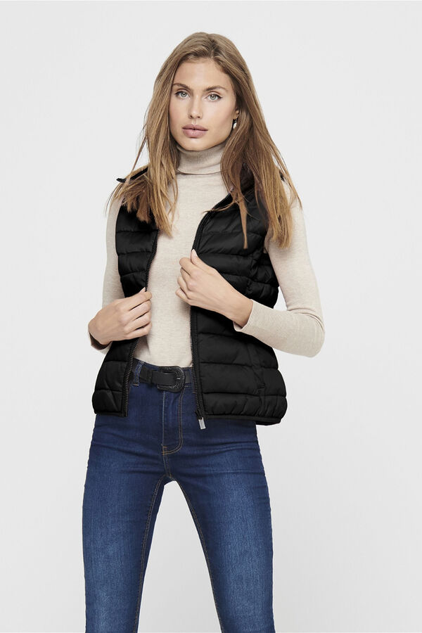 Only Mid-season vest black
