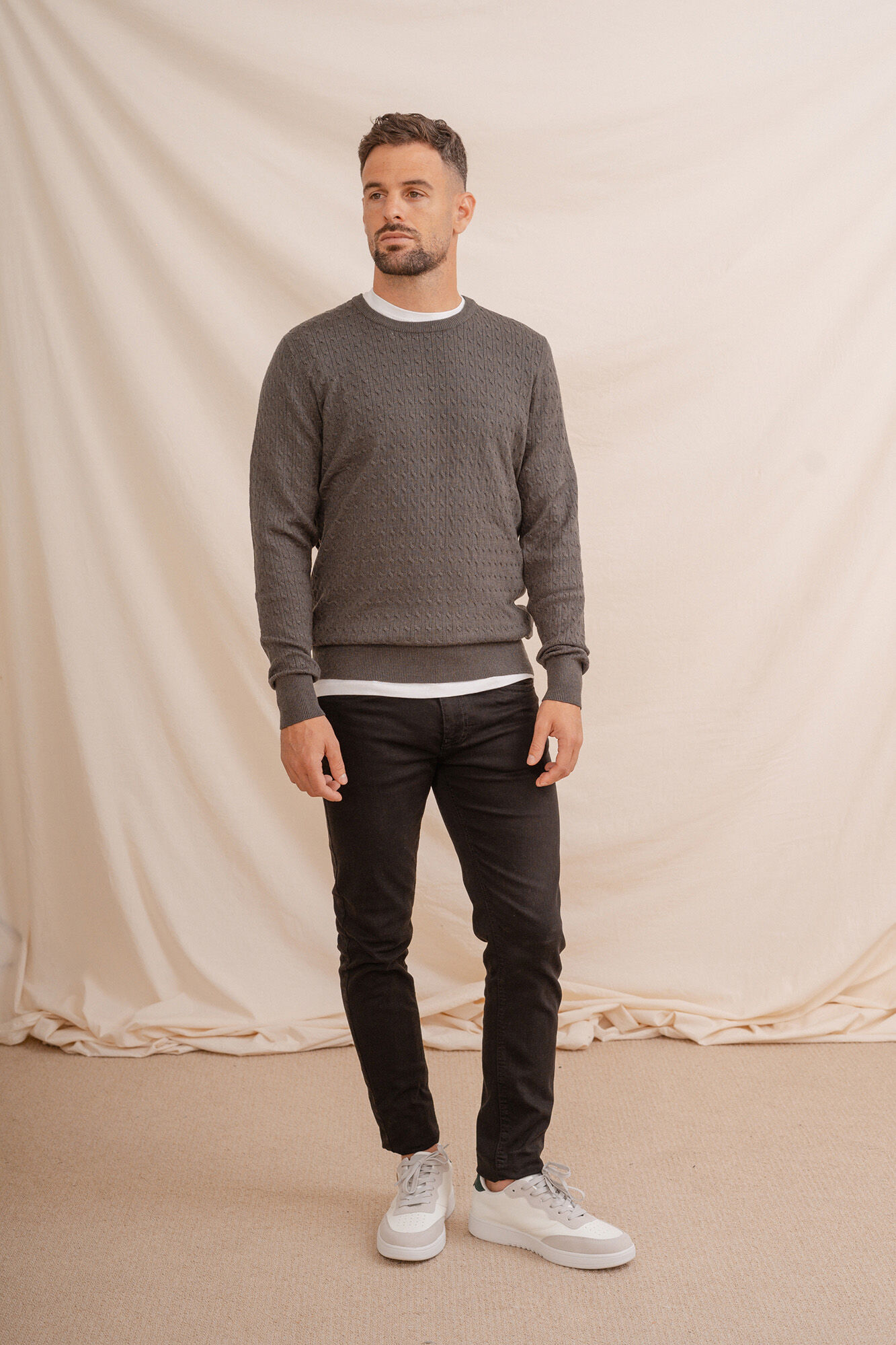 Celopman Jersey Nudos Cuello Caja